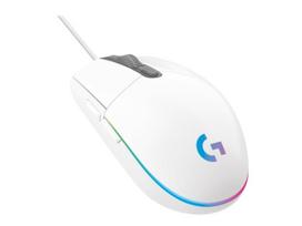 Logitech G203 Lightsync Laidinė žaidimų pelė USB-A 8000 DPI, Balta
