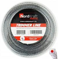 Nordkraft trimerio valas, 2,4 mm × 50 m, kvadratinio skerspjūvio