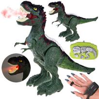 Žaislas valdomas gestais dinozauras + RC nuotolinio valdymo pultas 2in1, kvėpuoja, riaumoja, šviečia, šoka RC0625 ZI