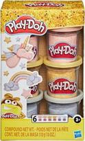 Hasbro Play-Doh metalinio efekto plastilino rinkinys, 6 vnt