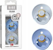 BIBS čiulptukų rinkinys 2 dydis (6 - 18 mėn.) Sky Mėlyna / Baby Mėlyna