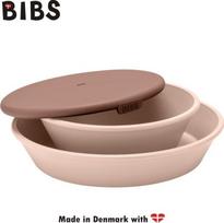 BIBS | Vakarienės rinkinys | PAKALINĖS LĖŠTES RINKINYS lėkštė ir dubuo | spalva BLUSH