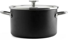 KitchenAid plieno šerdies puodas 20cm 3,7l su dangteliu, emaliuotas, indukcinis, dujinis