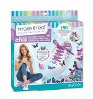 Make It Real Padarykite tai tikru batų dekoracijų rinkiniu Lipdukas Chic Buterflly 1325