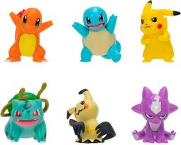 Jazwares Pokémon rinkinys iš 6 figūrėlių BATTLE READY MULTI-PACK Pikachu, Mimikyu, Toxel..