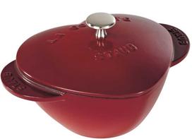 Staub ŠIRDIES FORMOS KETUS PUODAS 3 L – EMALINIS – RAUDONAS – MIAMIO