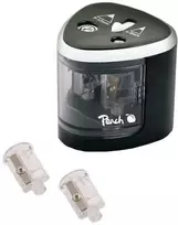 Peach PO102, Elektrinis pieštukų drožtukas, Juoda, Balta, 1,2 cm, 6 mm, Baterija, AA
