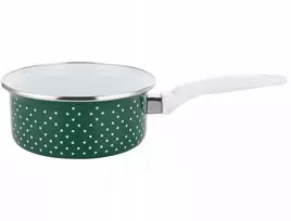 Emalia Pleszew RETRO emaliuotas puodas PLESZEW 16 CM 1,3 L