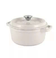 Vintage Cuisine emaliuotas ketaus puodas 2,2 l - kremas