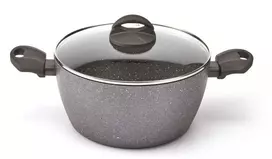 FLORINA Aliuminis puodas Lava Stone 28 cm 7L