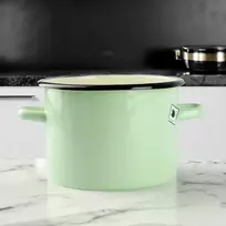 Silesia Emalia TRADICINIS EMALINIS PUODAS 3 L 18 cm DUJŲ INDUKCINIS CELACEAL
