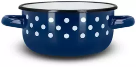 Emajlo Olkusz Emaliuotas puodas su rankenomis, indukcinis, emaliuotas indas, OLKUSZ 1,5 l