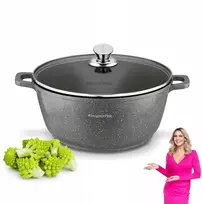 PUODAS INDUKCIJA Nelipnus DIDELIS Konighoffer Pollo Pilkas 6,3 l 28cm