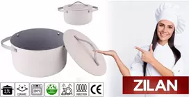 PUODAS INDUKCINĖ NEPRIKLAVIMAS ORKAITĖ ZILAN rusvai gelsvas Chef 20cm, 2,7L