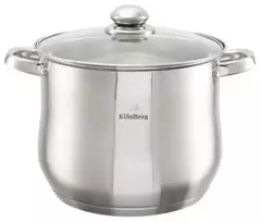 Plieninis gastronominis puodas Sidabrinis katilas 26CM 11L KlönBerg