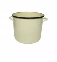 Elo Pol AUKŠTAS EMALINIS PUODAS, KREMINIS, 16cm, 2-16K