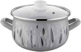 Emaliuotas puodas Emalia Pleszew Autumn 18 cm 2,8 l su indukciniu dangčiu