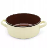 Emaliuotas puodas Gordon 22cm Kremas Galicja