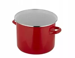 Emalia Pleszew LYGUS PUODAS, RAUDONAS EMALINIS PLESZEW 18 CM 3 L