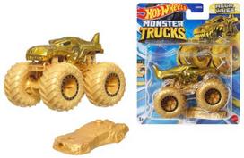 MEGA WREX automobilis Golden Monster Trucks Auksinis Gold Hot Wheels Cars Truck 1:64