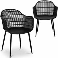 OPENWORK KAUŠINĖS KĖDĖS Fromm & Starck 2 juodų rinkinys iki 150 kg