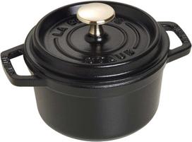 Staub La Cocotte Apvalus ketaus puodas 800 ml, juodas, PRANCŪZŲ