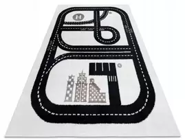 dywanypers FUN TRACK kilimas 140x190 gatvių miesto automobiliai
