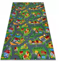 Dywany Uszczow Kilimas GATVĖS GATVĖS ŠALIS VAIKAMS MIESTO KAIMO KELIAS 150x250 @8659