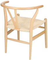 D2.DESIGN Natūrali rotango kėdė, įkvėpta „Wishbone“ dizaino