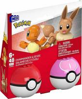 Mega Pokemon Charmander Evee Poke Balle rinkinys