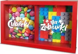 Pan Dragon PIGGY BOX HOME 3 DVIGUBAI SALDAINIAI CANDY TOYS GIMTADIENIO DOVANA