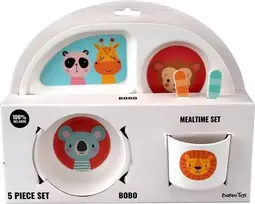 Barbo Toys VAIKŲ INDŲ RINKINYS MELAMINE 5 ELEMENTAI