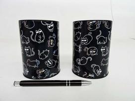 Starpak APVALUS METALINIS PIGGY BANKAS MERGAITEI KITTY KITTY HOLO