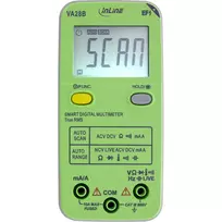Multimetras InLine 43117B kišeninis su automatiniu diapazonu, automatiniu nuskaitymu, LCD 44×30 mm, AAA baterija