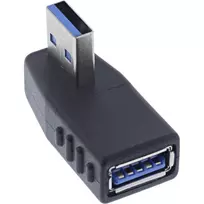USB 3.2 Gen 1 adapteris InLine 35300U, 270° kampinis, USB Type-A (vyriškas) į Type-A (moteriškas)