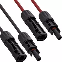 InLine saulės kabelio prailginimo rinkinys 4 mm², juoda/raudona, 1,5 m – fotovoltiniams moduliams