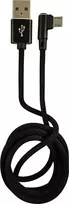 LC-POWER Laidas USB-Micro-1M-2 1m juodas, USB A į Micro-USB (LC-C-USB-MICRO-1M-2)