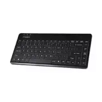 Perixx PERIBOARD-409 H, DE, mini USB klaviatūra, 2 USB jungtys, juoda