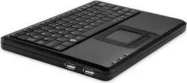 Perixx PERIBOARD-510 H PLUS IT klaviatūra su jutikliniu kilimėliu, USB, QWERTY olandų–anglų–prancūzų, juoda