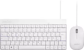 Perixx PERIDUO-212 belaidis klaviatūros ir pelės rinkinys USB Vokiečių Baltas (PERIDUO-212 DE W)