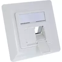 InLine rėmelio rinkinys 2x RJ45 keystone SNAP‑In, baltas RAL9010