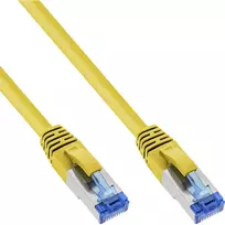 InLine B-76802Y Cat6A S/FTP (PiMF) be halogenų komutacinis kabelis, 2 m, geltonas, 40 vnt. paketas