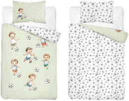 Patalynės komplektas LOVOS PATALĖS 100X135 MEDVILNĖS STALAS FUTBOLIS DETEXPOL