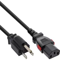 InLine 16951U maitinimo laidas Juodas 1 m IEC C13 NEMA 5-15P
