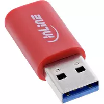 InLine 31652 USB duomenų blokatorius su USB-A kištuku ir USB-C lizdu, 5 V 1,5 A