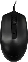 Laidinė USB pelė LC-Power LC-M721B juoda, optinė, ergonomiškas dizainas