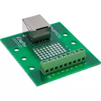 InLine 92505B adapter keitiklis – RJ45 lizdas į gnybtų bloką, 8 laidai + ekranas