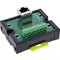 InLine 92505J RJ45 lizdo adapteris su gnybtų bloku, 9 kontaktų, juoda/žalia