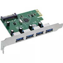 InLine 76666M vidinė USB 3.2 Gen 1 PCIe plokštė su 4 USB-A prievadais