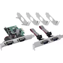 InLine 76619E PCIe 4 prievadų RS-232 sąsajos adapteris